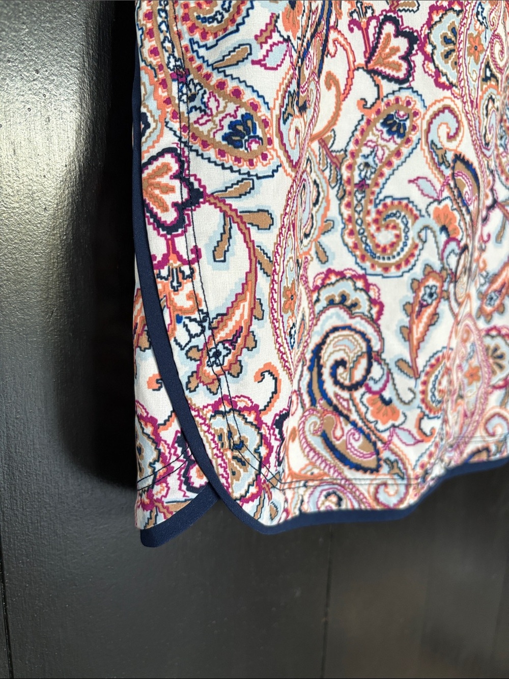 👙Lands’ End Swim Skirt Skort Shorts. Paisley and Navy. Excellent condition! 10 - Picture 3 of 12